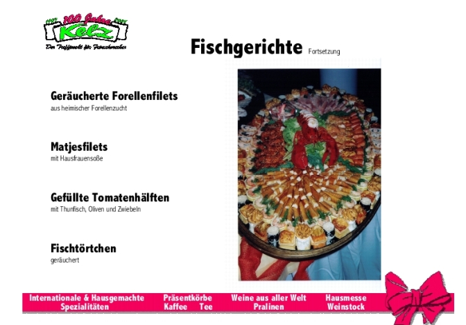Kelz-Delikatessen Eichstaett - Partyservice Broschuere Seite15